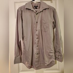 Men's small George gray dress shirt 14-14.5